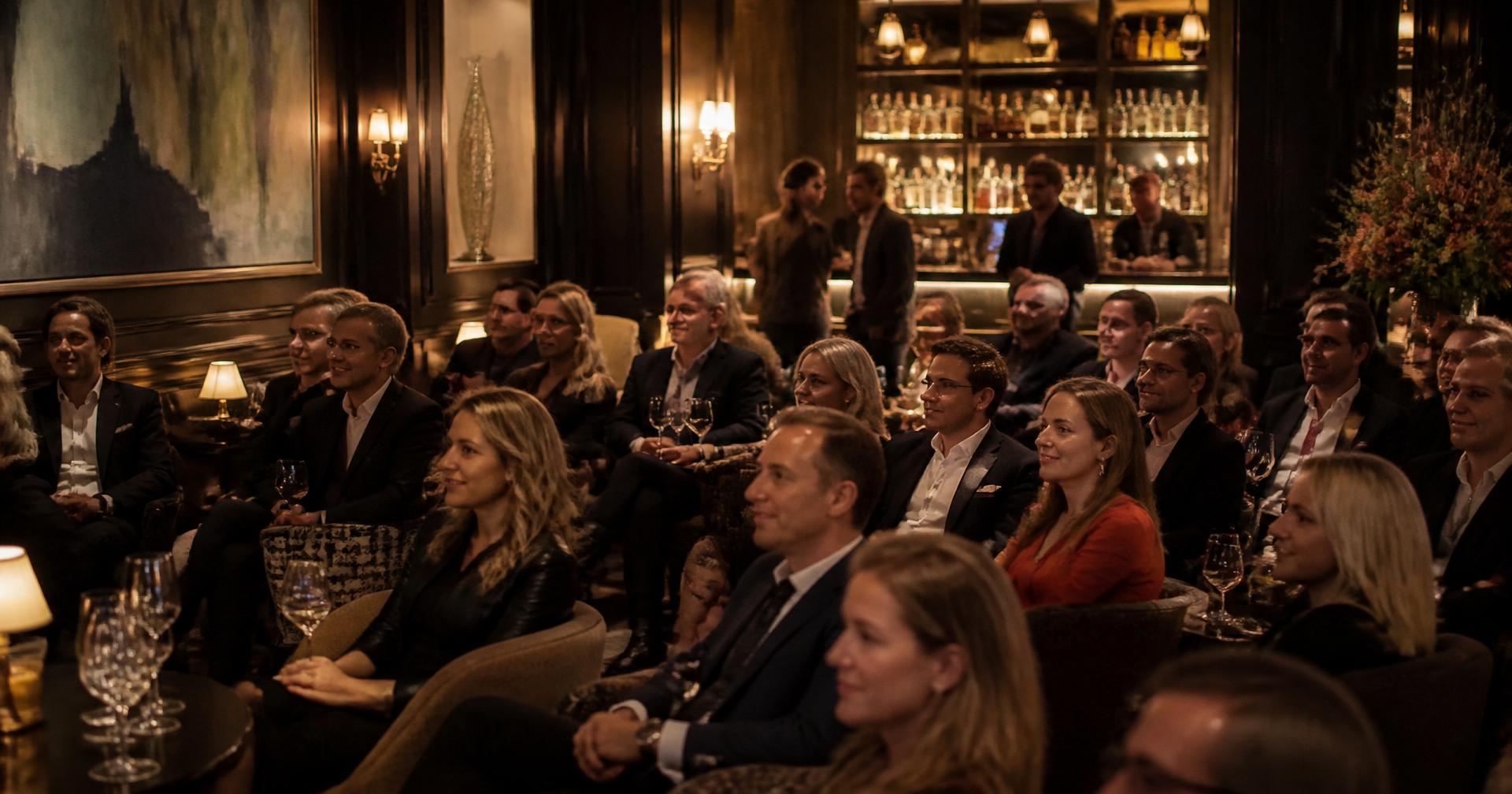 Guests enjoying a Events Answer private reception in London